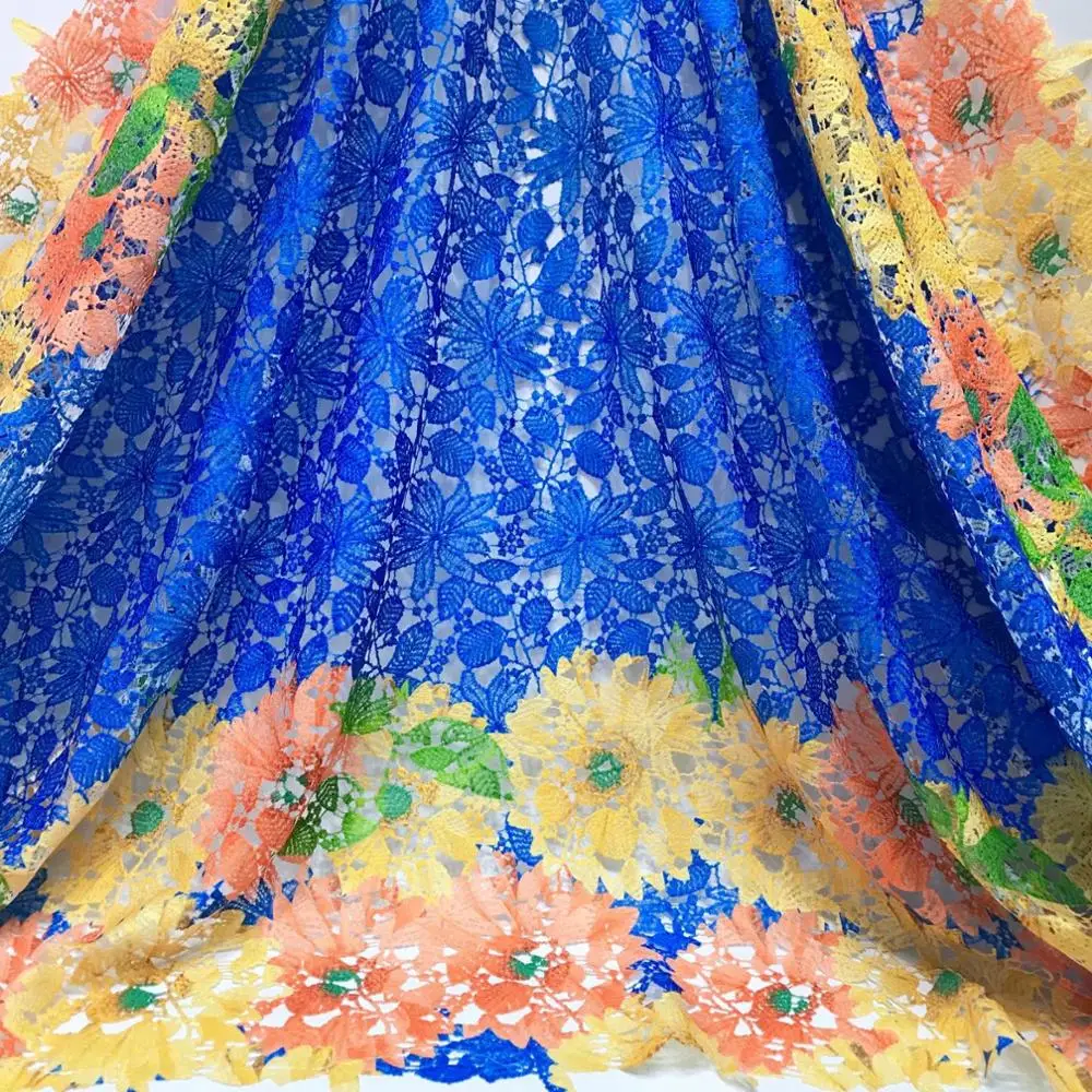 Последняя африканская молочная шелковая кружевная ткань 2019 высококачественное