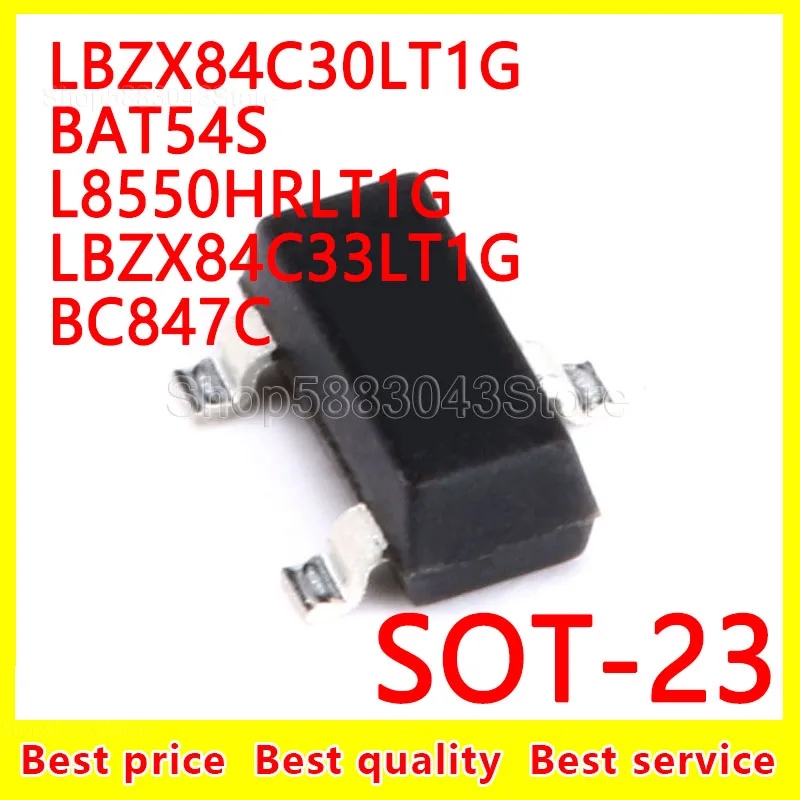 

(20 шт.) 100% Новый оригинальный LBZX84C30LT1G BAT54S L8550HRLT1G LBZX84C33LT1G BC847C SOT-23 SOT23