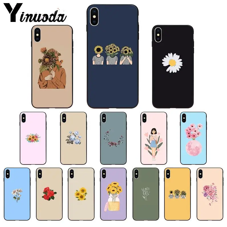 Мягкий силиконовый чехол Yinuoda из ТПУ с изображением сексуальных цветов