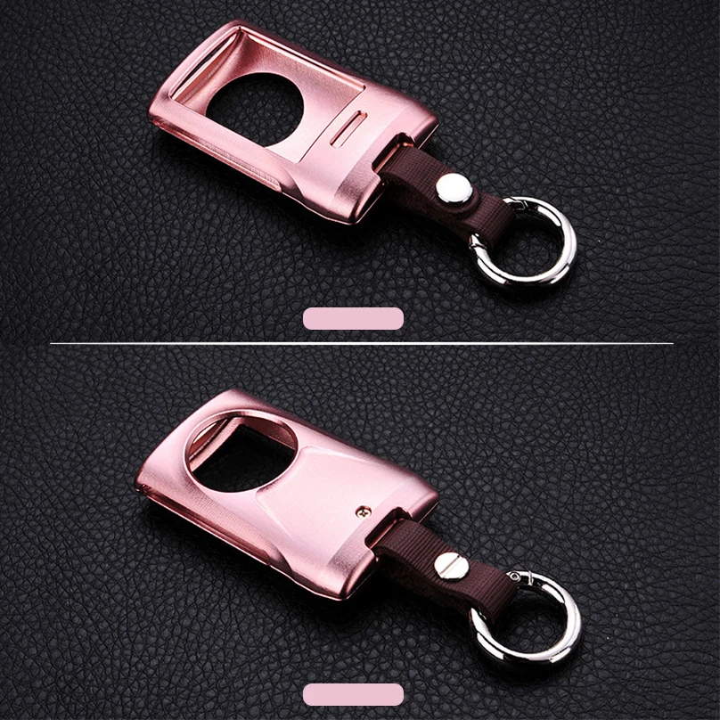 Горячая Распродажа 1 шт. алюминиевый сплав розовый ключ брелок чехол для