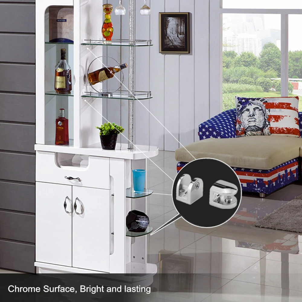 12 шт./лот Регулируемые Стеклянные Кронштейны из цинкового сплава стеклянный