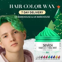 sevich 120g temporary hair dye wax 9 colors diy hair color wax one time molding paste dye cream hair gel for hair styling