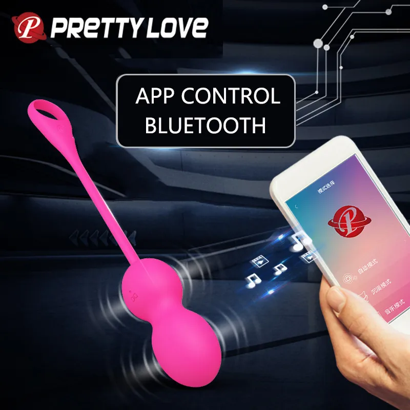 Вибрирующее яйцо Pretty Love с дистанционным управлением через приложение Bluetooth 12