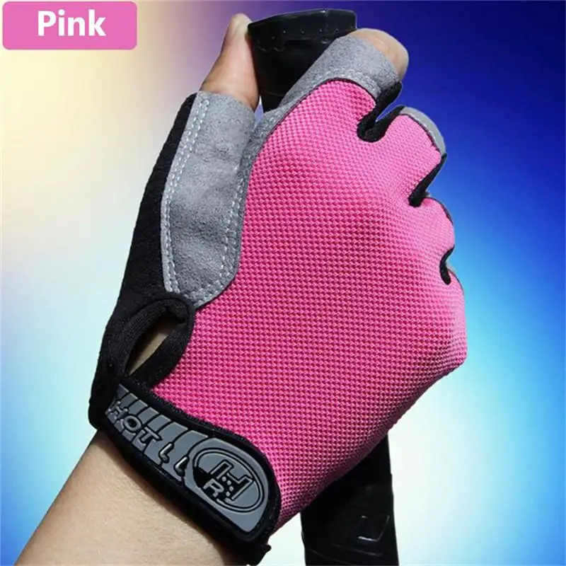 1 пара перчатки на полпальца для езды велосипеде мотоциклетные взрослых и детей