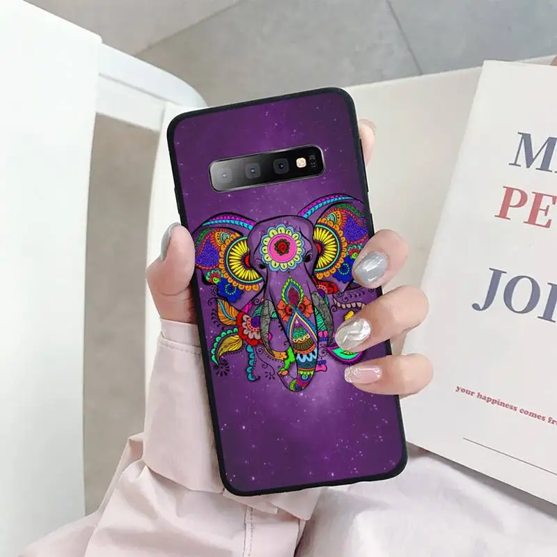 Чехол для телефона Totem Elephant Aztec с индийским цветком Samsung galaxy A S note 10 12 20 32 40 50 51 52 70 71 72