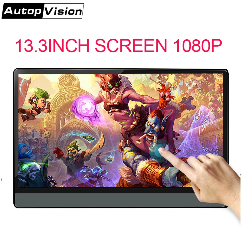 

Portable screen 13.3-inch 1080P computer notebook expansion external mobile phone PS4NSWITCH HD display screen