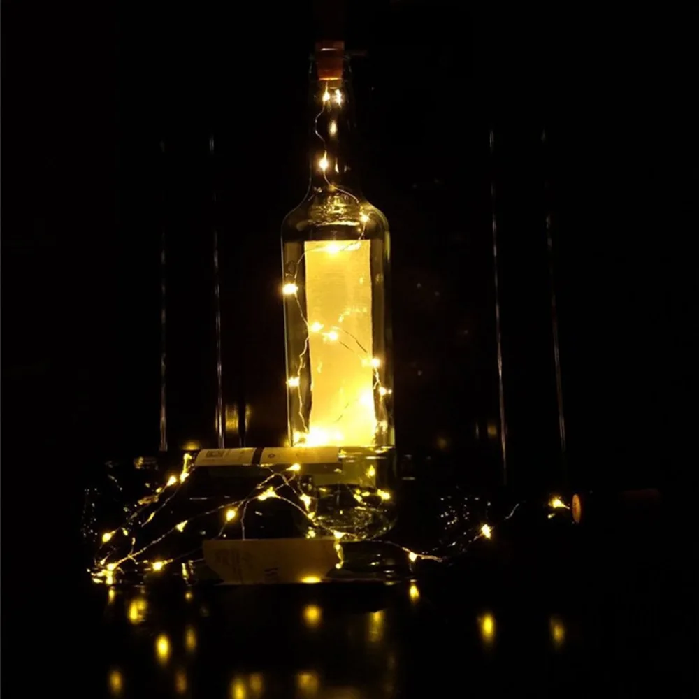 Солнечные бутылки вина декоративный светильник светодиодный гирлянды вечерние