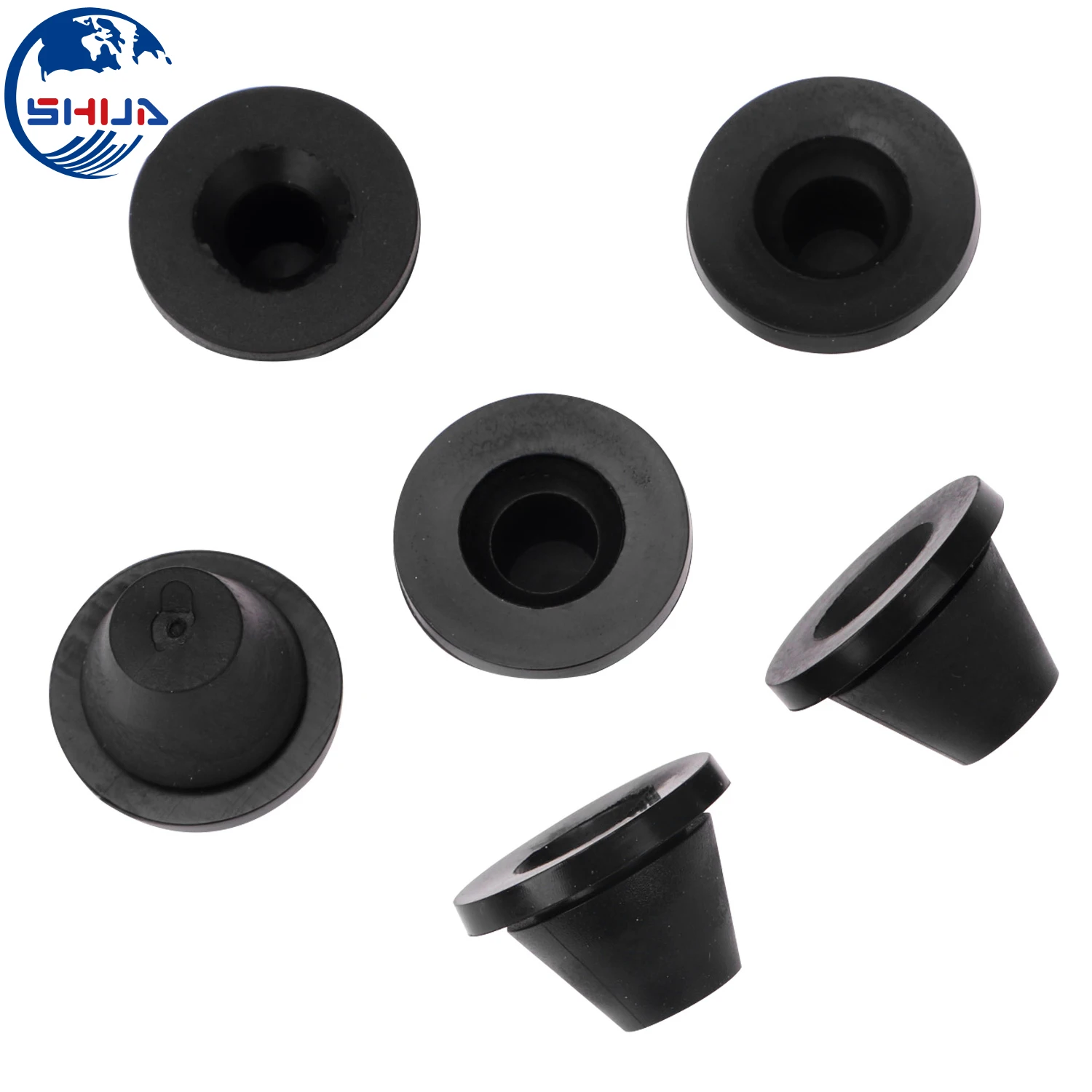 6 шт. резиновые боковые обложки для мотоцикла черные прокладки Harley Touring Electra Glide Road