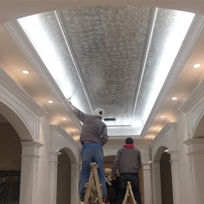 14X14cm имитация серебряной фольги позолота алюминиевый лист для рождественских