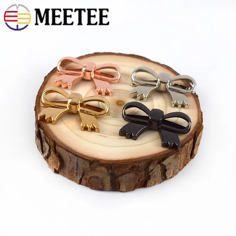 Meetee/4 шт. 29x18 мм с бантиком металлической пряжкой металлическим покрытием для