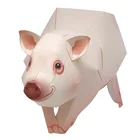 Миниатюрная поросенок оригами Искусство складной мини Милая 3D бумажная модель Бумажная поделка фигурка животного Сделай Сам Дети Взрослые ручной работы ремесло игрушки QD-011