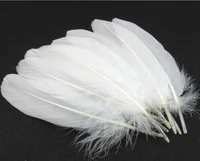 50 pieces white beautiful big goose feathers 15 22 cm5 91 inches 8 66 inches high quality wedding decoration feathers diy wings