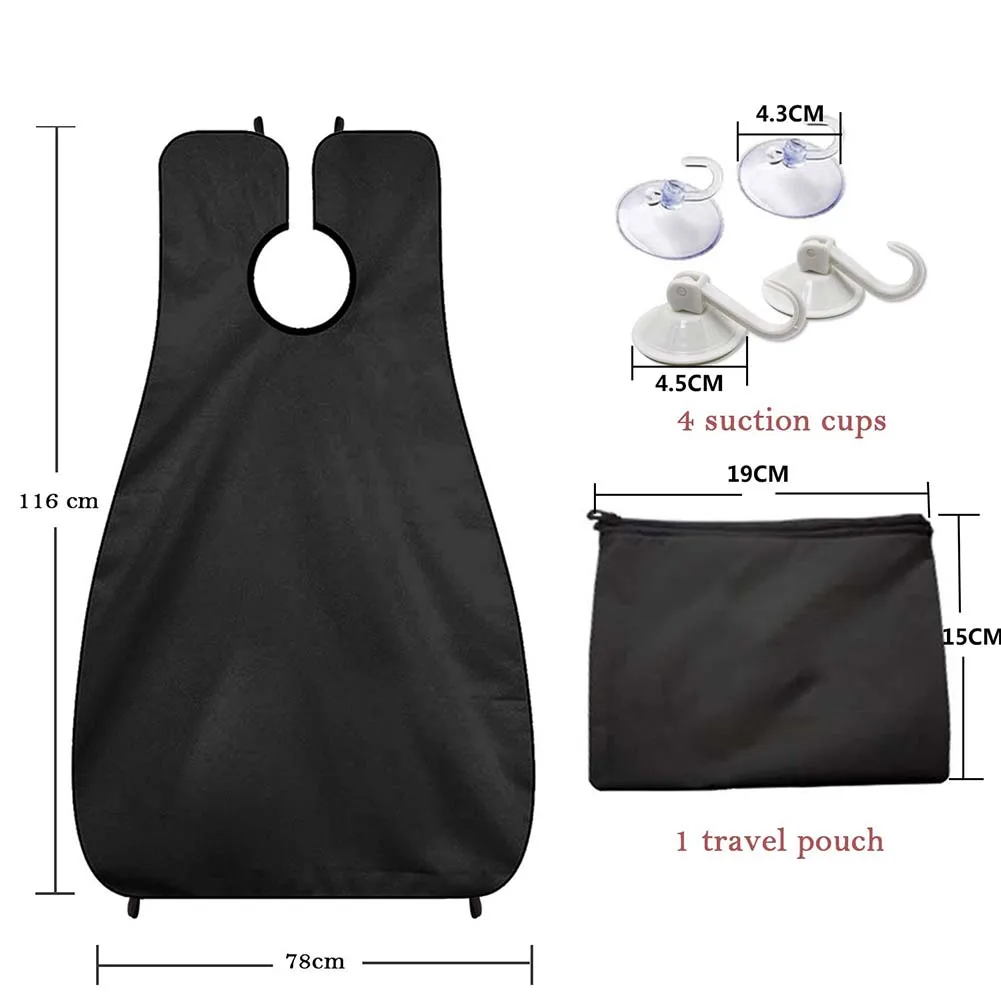 

Waterproof Haircut Apron Men Beard Shaving Apron Bib Beard Catcher Holder Hair Razor Shaver Bathroom Organizer Men Cleaning Tool