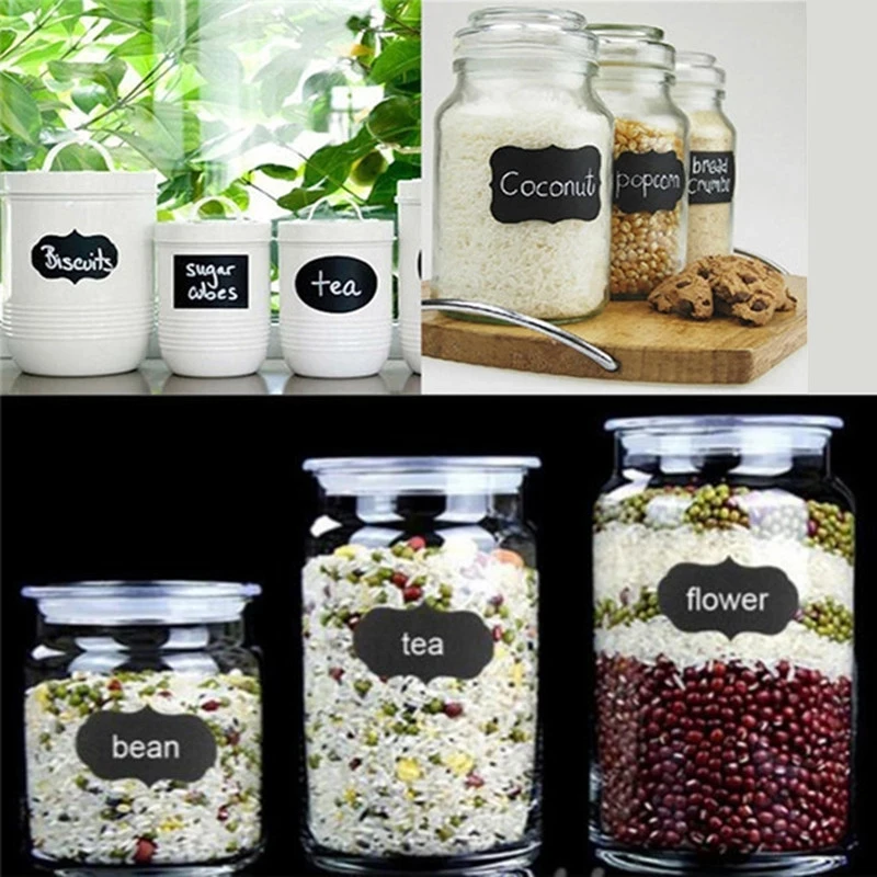 

Household Accessories Kitchen Label Spice Jar Bottle Label Paper Label Waterproof Stickers White Flag Bottles and Cans Sorted