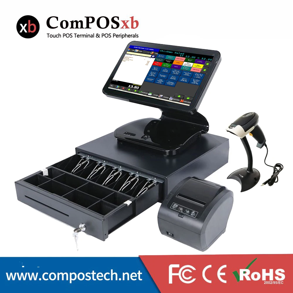 Бесплатная доставка Pos система 15 6 кассовых аппаратов ресторанное оборудование с