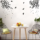 Виниловые Настенные стикеры flying ветки дерева с птицей, съемные декоративные наклейки сделай сам для спальни, гостиной