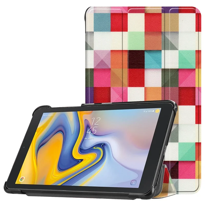 Чехол-книжка с подставкой для samsung Galaxy Tab A 8,0 T387 SM-T387 8,0 дюймов, треугольная крышка, чехол для планшета+ пленка+ ручка