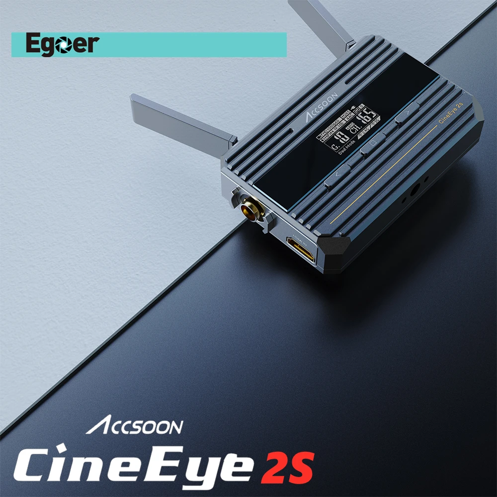 

Беспроводной видеопередатчик Accsoon CineEye2S, приемник 150 м, управление камерой для 4 приемников, передача SDI для телефона, iPad