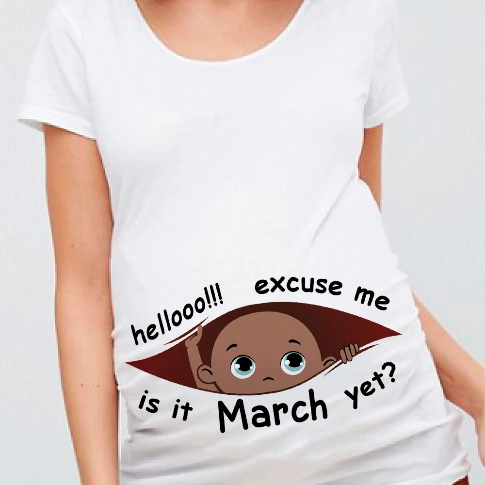 Извините сейчас январь 12 месяцев летняя футболка для беременных и матерей