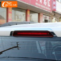 auto exterior accessories for ford ecosport 2013 2017 abs chrome rear brake light protectior cover trims brake lamp sticker