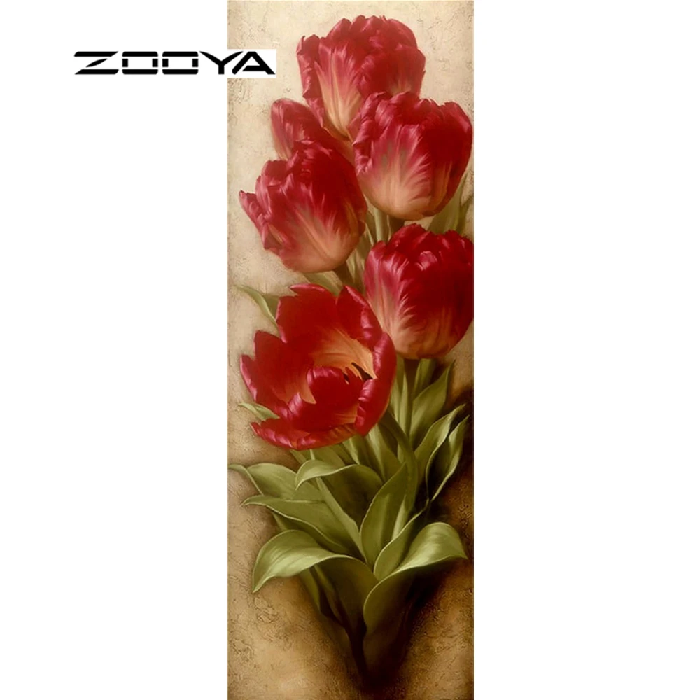 ZOOYA Алмазная вышивка цветы Тюльпан картина маслом Diy алмазная живопись шаблон