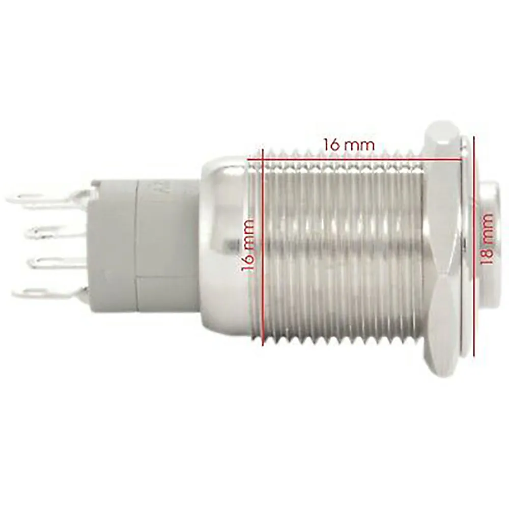 

12V DC 15mA Red Power Switch 1pcs 5/8 Inches Accessory For Cars Trucks LED
