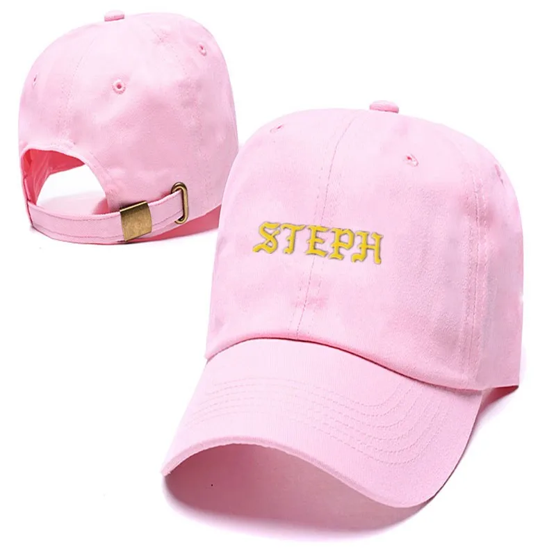 STEPH letter Embroidery Dad Hat 100% Cotton Women Men Fashion Baseball Cap Snapback hyphy Summer Caps | Аксессуары для одежды