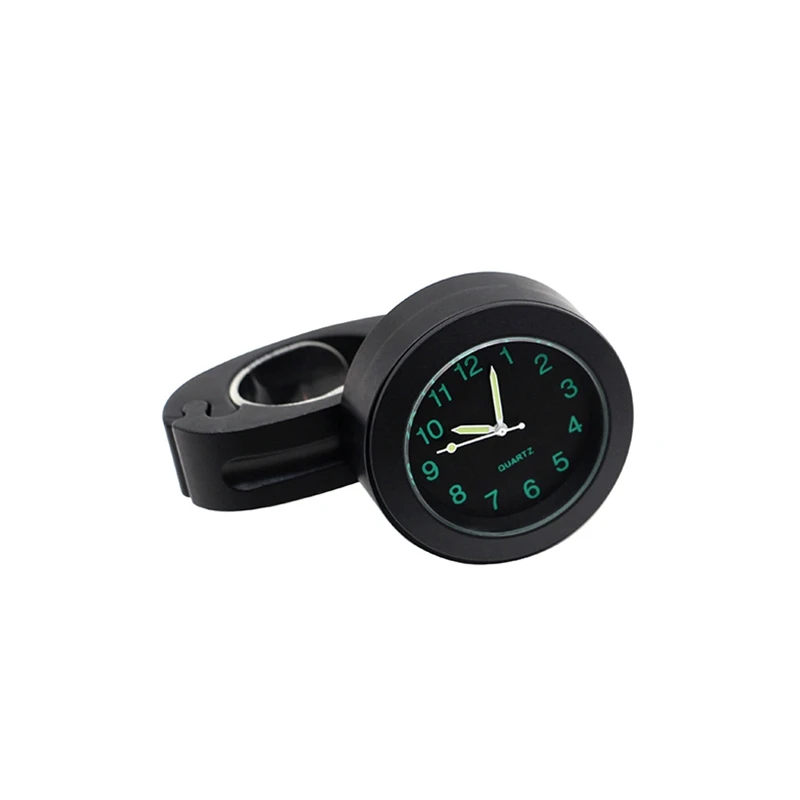 Топ! часы на руль мотоцикла черный циферблат для круизера чоппера Honda