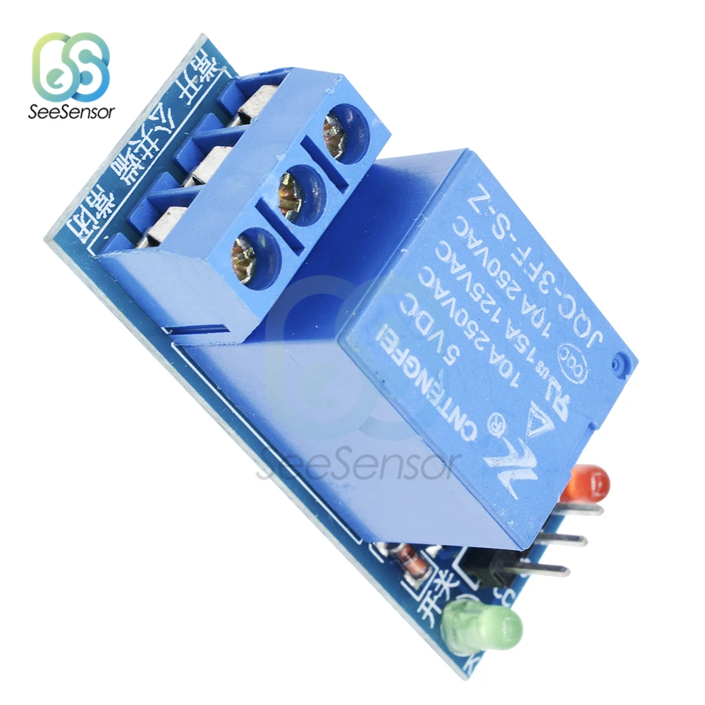 Одноканальный релейный модуль 5 В низкоуровневая/высокоуровневая интерфейсная