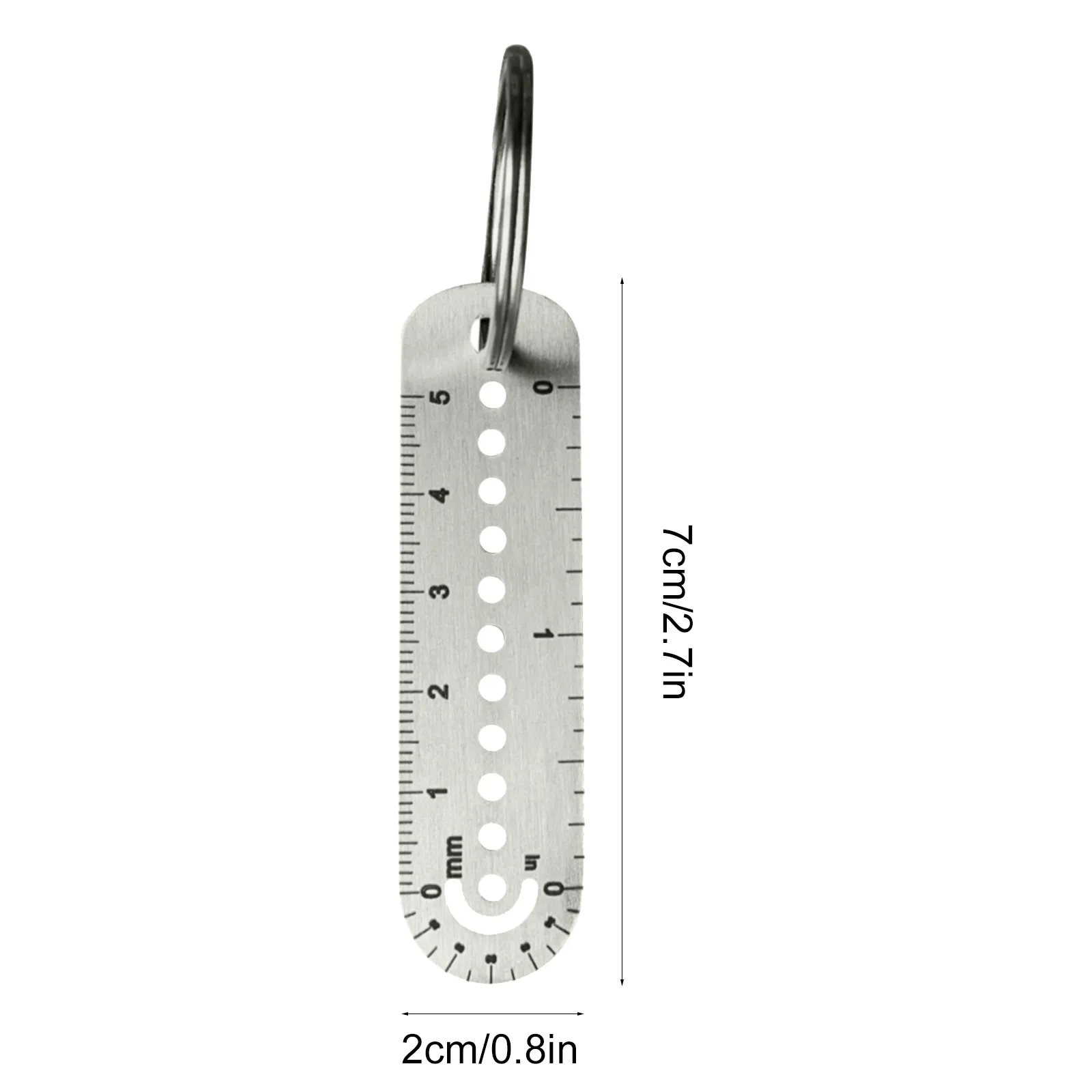 

Aluminum Alloy Key Ring Shopping Trolley Tokens Key Chains Diy Enthusiasts Ruler Shape Metal Keychain Keyrings Gift Tokens