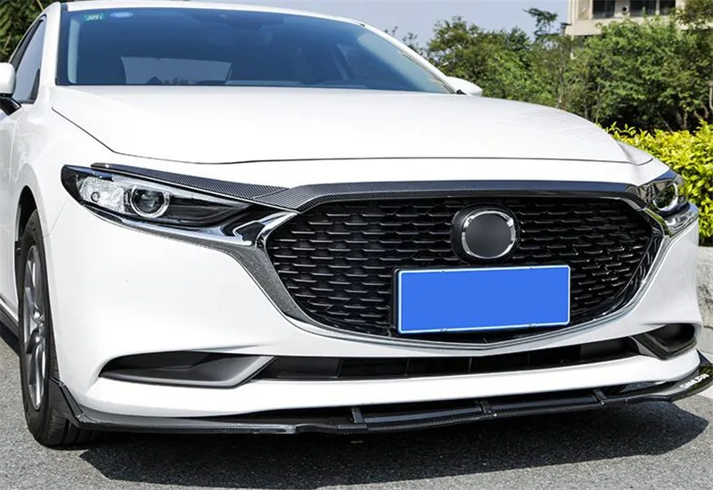 CEYUSOT для нового Mazda 3 машинный гараж из решетка отделкой полоса капот автомобиля украшения переднего бампера Грили Накладка mazda3 аксессуары M3
