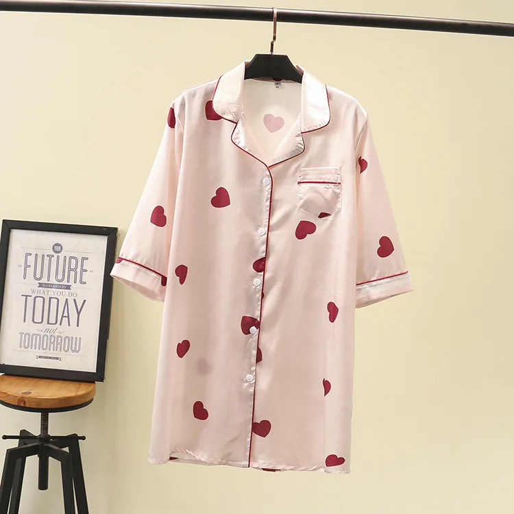 Женские летние Ночные рубашки и ночные Женская домашняя одежда женская с