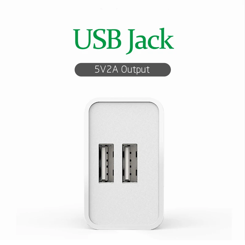 Адаптер для путешествий с вилкой европейского стандарта двойной usb интерфейс