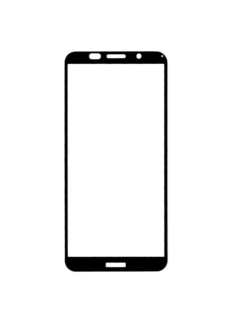 Защитное стекло &quotПолное покрытие&quot для Huawei Y5 2018/Y5 Prime Lite 2018/Honor 7A Черное Салфетки