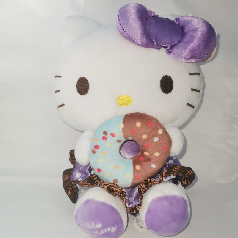Kawaii 25 см пурпурный пончик kittl плюшевые игрушки мягкие животные куклы Дети День рождения Рождество подарок мультфильм аниме игрушка