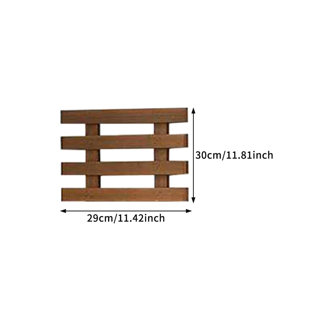 

2pcs For Air Plants Succulents Holder Wooden Display Hanging Planter Vertical Horizontal Wall Decor Balcony Indoor Outdoor