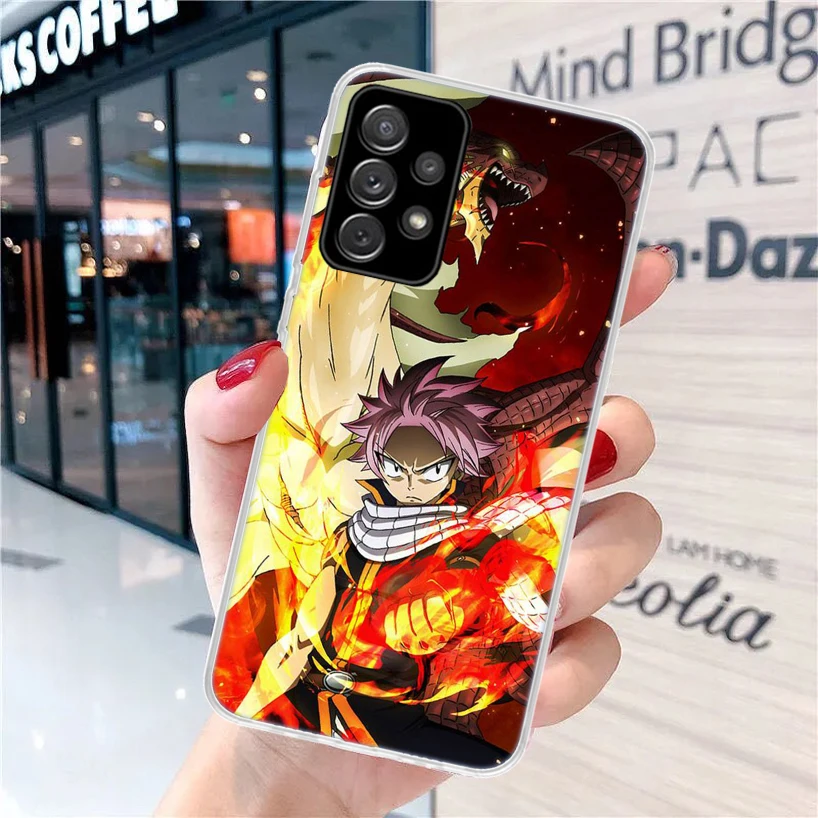 Чехол Феи хвост аниме для Samsung Galaxy A52 A53 A12 A13 A22 A23 A32 A33 чехол телефона A72 A73 A02S A03S A42 5G