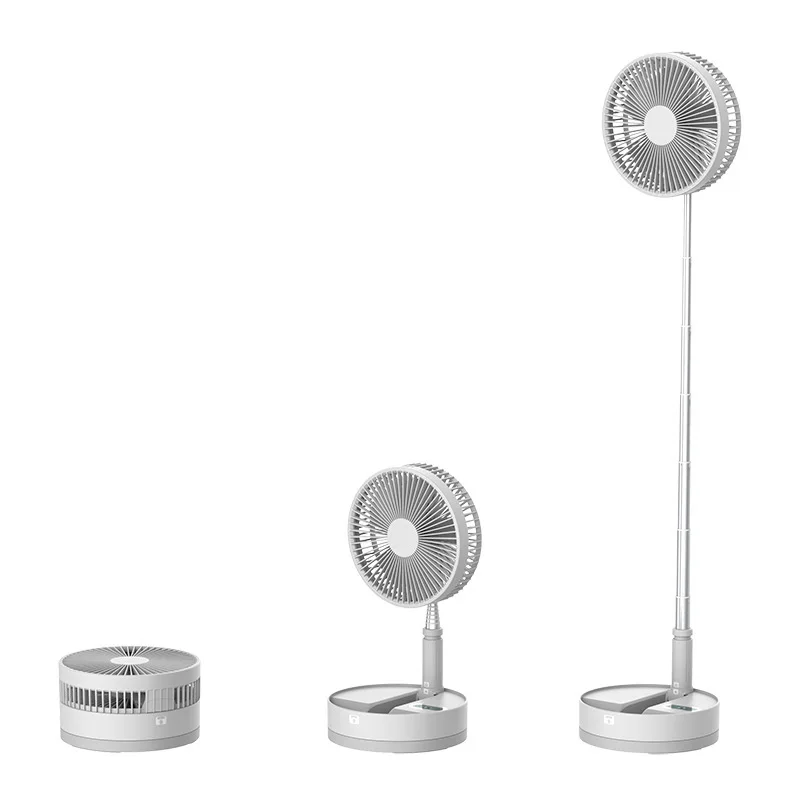 

P10 Portable Retractable USB Charging Fan with Ring Light Timing Control Touch Control Panel
