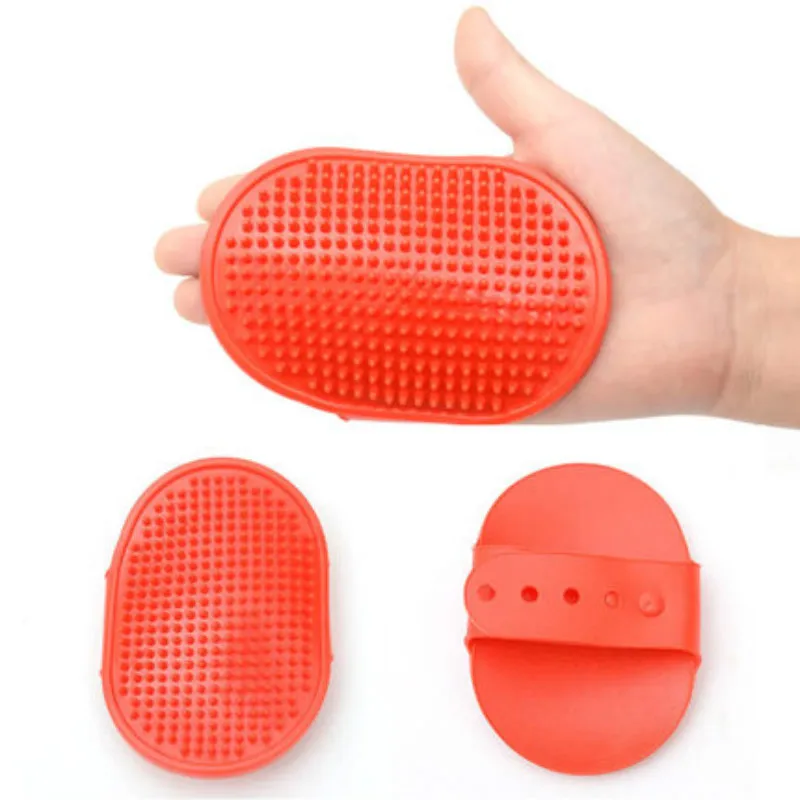 1PCS Soft cat and dog bath brush rubber glove comb hair massage pet shower comfortable supplies@3 | Дом и сад