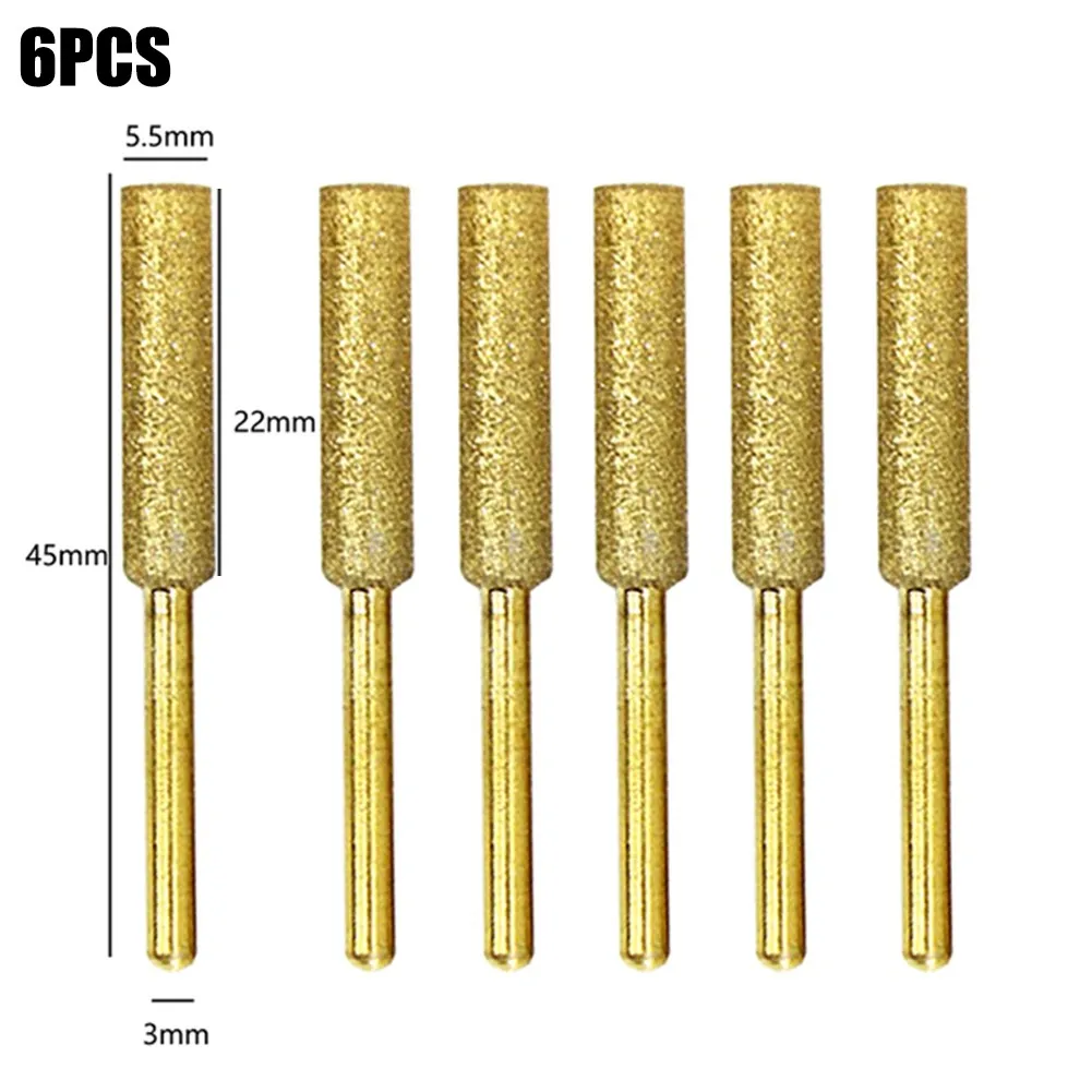 

Diamond Chainsaw Sharpener Burr 4/4.8/5.5mm Chainsaw Sharpener Stone File Chain Saw Grinder Chain Saw Drill Sharpener