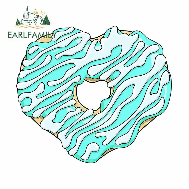 

Виниловая наклейка для автомобиля EARLFAMILY, 13 см х 11,5 см, матовый пончик, граффити, модные переводные наклейки окклюзия, царапина, индивидуальн...