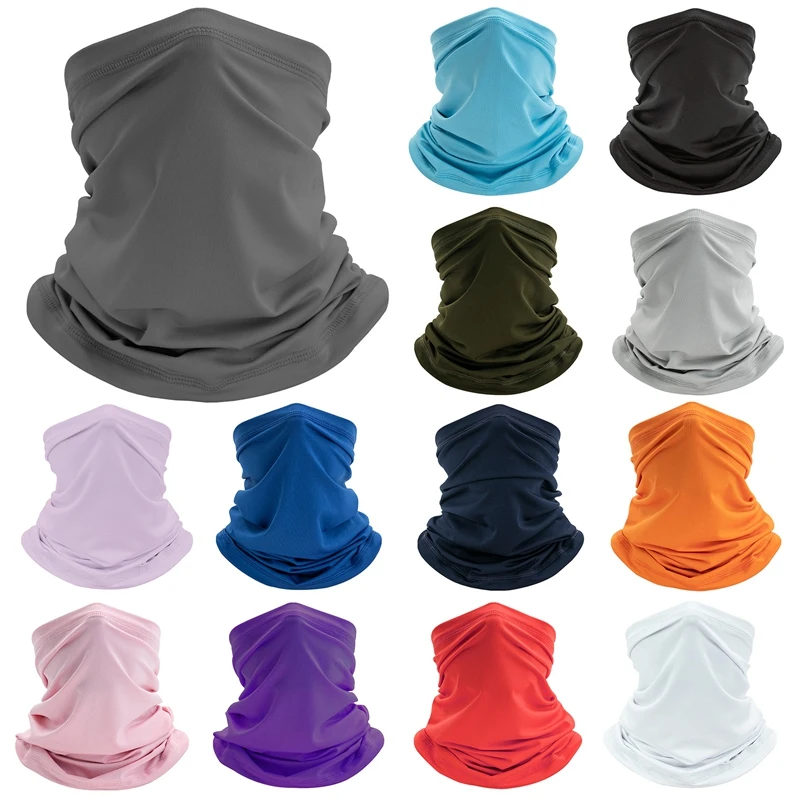 

13 Colors Unisex Multipurpose Balaclava Bandana Neck Gaiter Face Scarf Sun Shield Headband Fishing Windproof Cycling Headwear