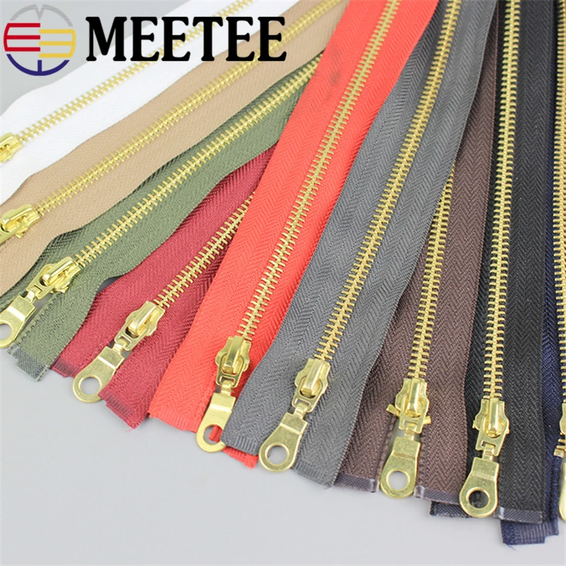 Металлическая молния Meetee 5 #70 см 80 2 шт. с открытым концом сделай сам аксессуары для