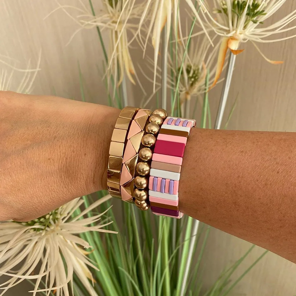 Shinus эмалированная плитка бисерные браслеты для женщин ювелирные изделия