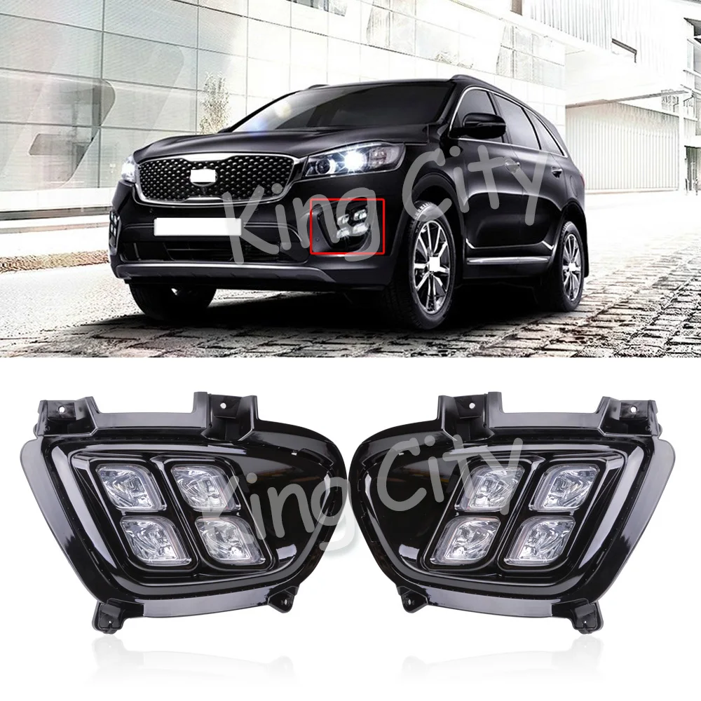 CAPQX 1 комплект для Sorento 2015 2016 переднего бампера светодиодный туман светильник