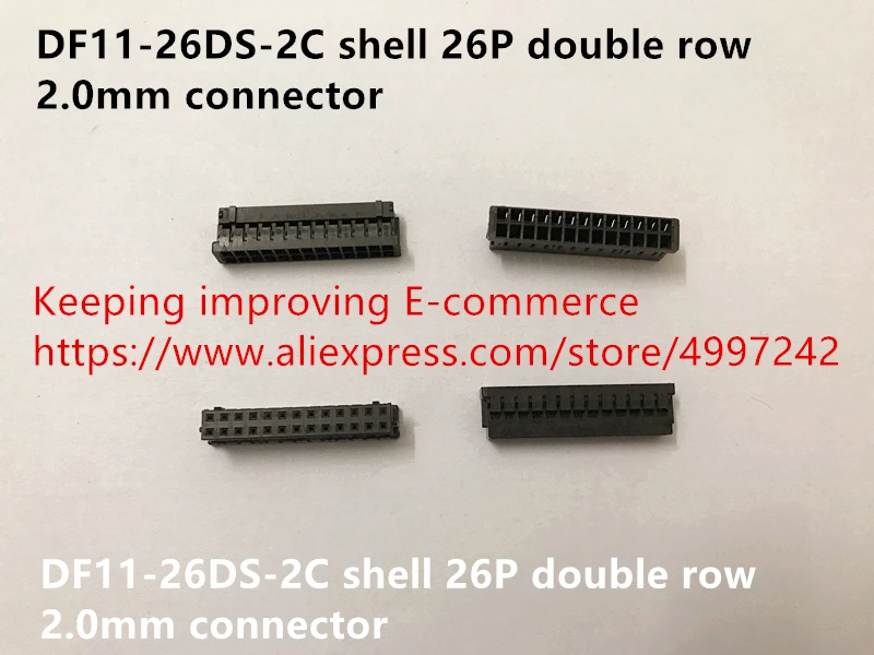 

Оригинальный новый 100% DF11-26DS-2C shell 26P Двухрядный Разъем 2,0 мм