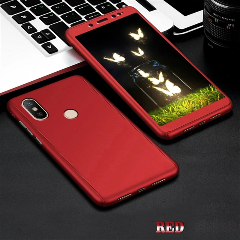 Ударопрочный чехол с полным покрытием 360 градусов для Xiaomi Pocophone F1 Mi 8 SE A1 A2 Lite Redmi 6 6A
