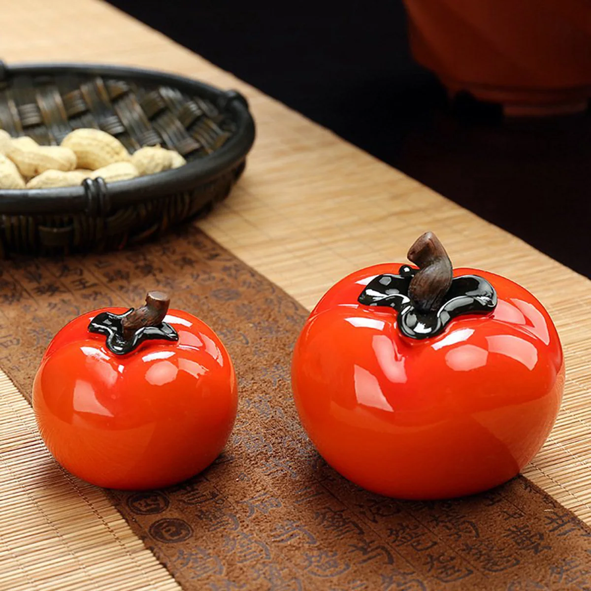 Креативный изменяющий цвет чай хурмы из смолы имитация помидор ремесло кунг фу