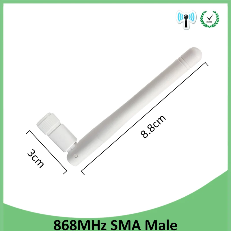 10 шт. 868 МГц 915 антенна 3dbi SMA разъем GSM антенны водонепроницаемые см RP SMA/u. FL кабель