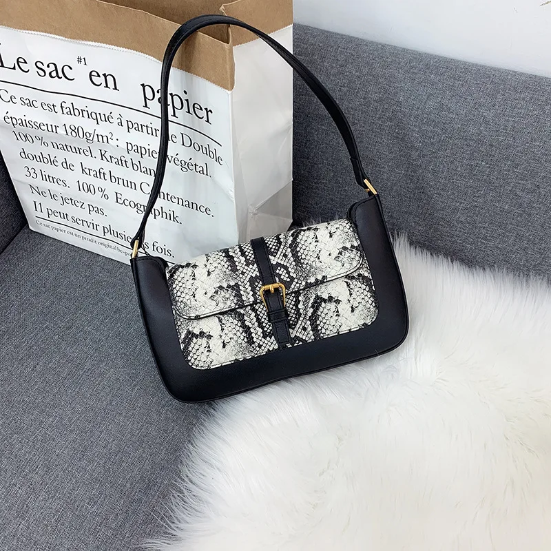 Classic fashion ladies handbag casual women Baguette bag brand style shoulder bags ALLIGATOR cowhide split leather